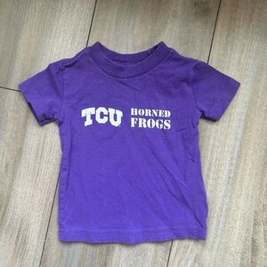 Kids Purple TCU Horned Frogs Short Sleeve Tee